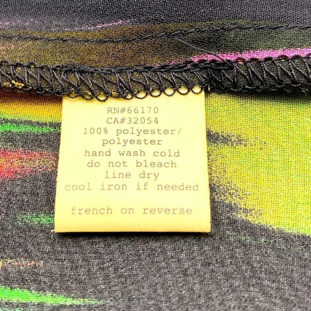 Anthropologie Shiffon Rainbow Mini Dress Size 2 - Picture 10 of 10